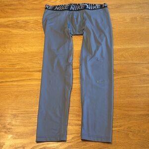 Nike Gray Leggings Athletic Fit